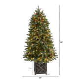 5' Colorado Fir Flocked Dusted Artificial Christmas Tree-Christmas Tree-Parc Decor