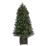 5' Colorado Fir Flocked Dusted Artificial Christmas Tree-Christmas Tree-Parc Decor