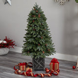 5' Colorado Fir Flocked Dusted Artificial Christmas Tree-Christmas Tree-Parc Decor