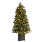 5' Colorado Fir Flocked Dusted Artificial Christmas Tree-Christmas Tree-Parc Decor