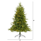 5’ Colorado Mountain Fir “Natural Look” Artificial Christmas Tree with 250 Clear LED Lights-Christmas Tree-Parc Decor