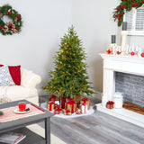 5’ Colorado Mountain Fir “Natural Look” Artificial Christmas Tree with 250 Clear LED Lights-Christmas Tree-Parc Decor