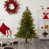 5’ Colorado Mountain Fir “Natural Look” Artificial Christmas Tree with 250 Clear LED Lights-Christmas Tree-Parc Decor