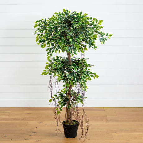 5’ Elegant Ficus Artificial Tree-Tree-Parc Decor