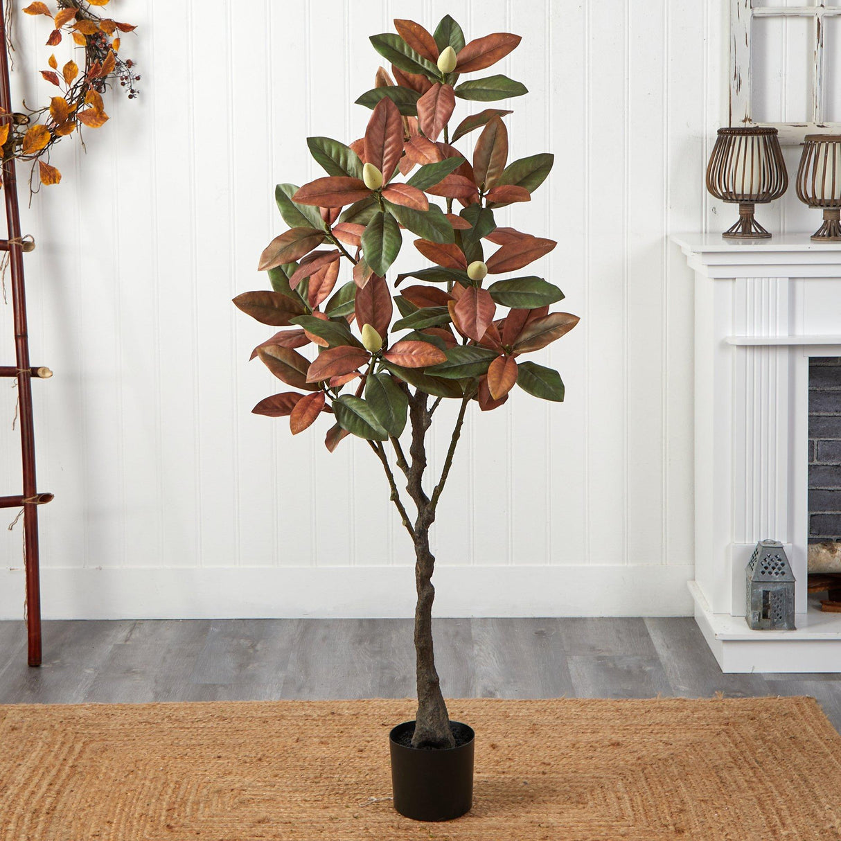 5’ Fall Magnolia Artificial Tree-Tree-Parc Decor