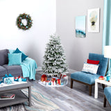 5' Flocked Colorado Mountain Fir Artificial Christmas Tree-Christmas Tree-Parc Decor