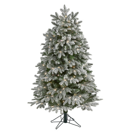 5' Flocked Colorado Mountain Fir Artificial Christmas Tree-Christmas Tree-Parc Decor