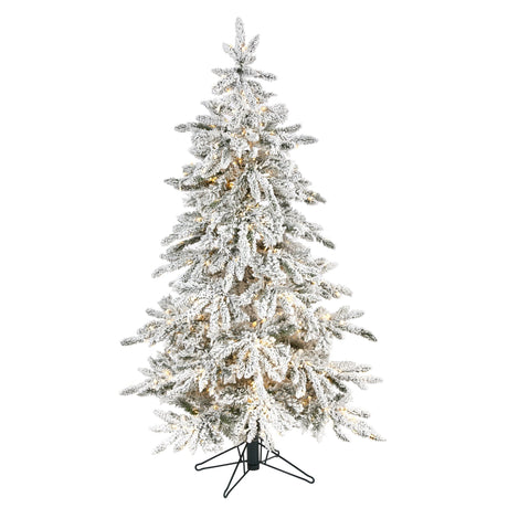 5' Flocked Grand Northern Rocky Fir Artificial Christmas Tree-Christmas Tree-Parc Decor