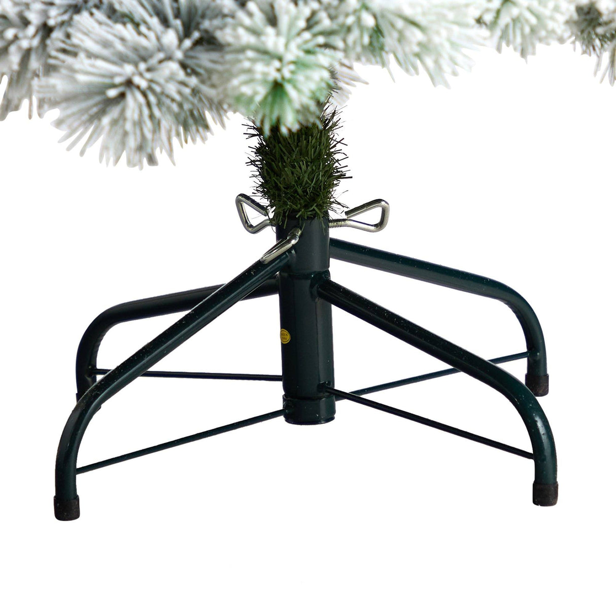 5’ Flocked Oregon Pine Artificial Christmas Tree with 200 Clear Lights and 347 Bendable Branches-Christmas Tree-Parc Decor