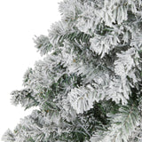 5' Flocked Rock Springs Spruce Artificial Christmas Tree-Christmas Tree-Parc Decor