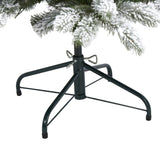 5’ Flocked South Carolina Spruce Artificial Christmas Tree with 300 Clear Lights and 621 Bendable Branches-Christmas Tree-Parc Decor