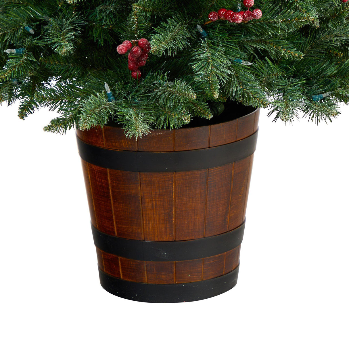 5' Frosted Colorado Aspen Pre-Lit Porch Artificial Christmas Tree-Christmas Tree-Parc Decor