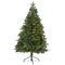 5’ Grand Teton Spruce Flat Back Artificial Christmas Tree with 120 Clear LED Lights and 514 Bendable Branches-Christmas Tree-Parc Decor