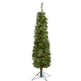 5' Green Pencil Artificial Christmas Tree with 100 Clear (Multifunction) LED Lights and 198 Bendable Branches-Christmas Tree-Parc Decor