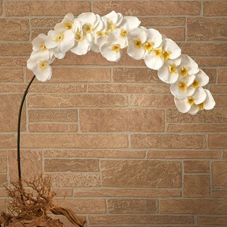 5’ Large Phalaenopsis Orchid Artificial Flower (Set of 2)-Stem-Parc Decor