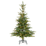 5’ Layered Washington Spruce Christmas Tree with 200 Clear Lights and 385 Bendable Branches-Christmas Tree-Parc Decor