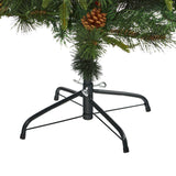 5’ Mixed Pine Artificial Christmas Tree with 150 Clear LED Lights, Pine Cones and Berries-Christmas Tree-Parc Decor