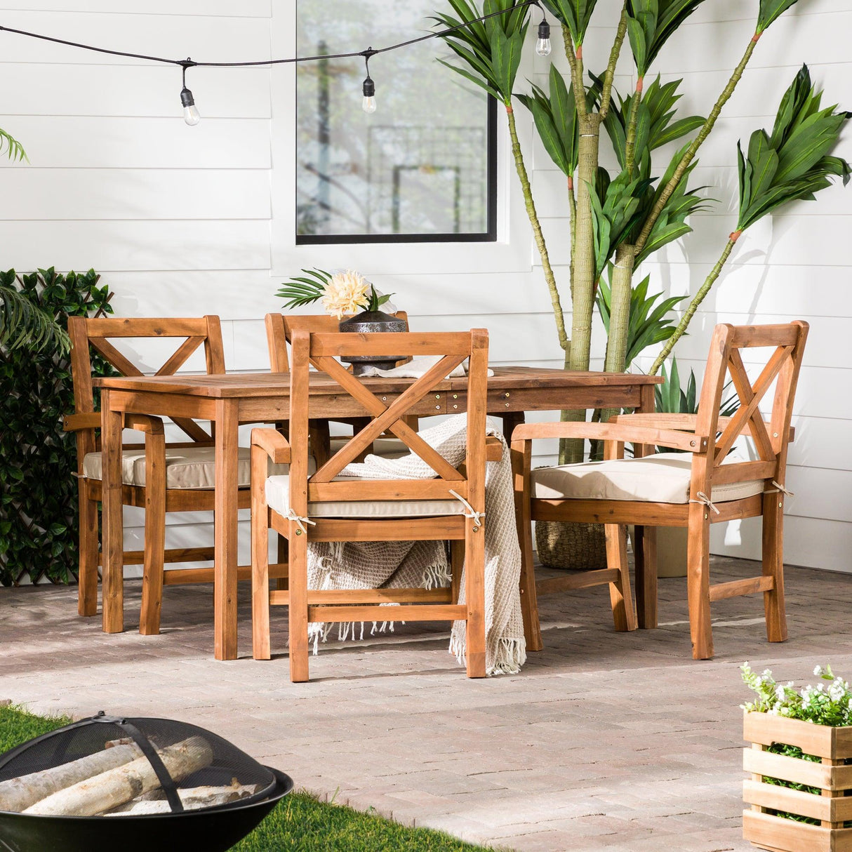 5-Piece Crosswinds Outdoor Dining Set