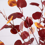 5’ Pre-Lit Autumn Eucalyptus Artificial Fall Tree with 220 Warm White LED Lights-Tree-Parc Decor