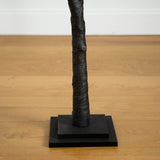 5’ Pre-Lit Halloween Deluxe Black Twig Artificial Tree with 102 Orange & Purple LED Lights-Tree-Parc Decor