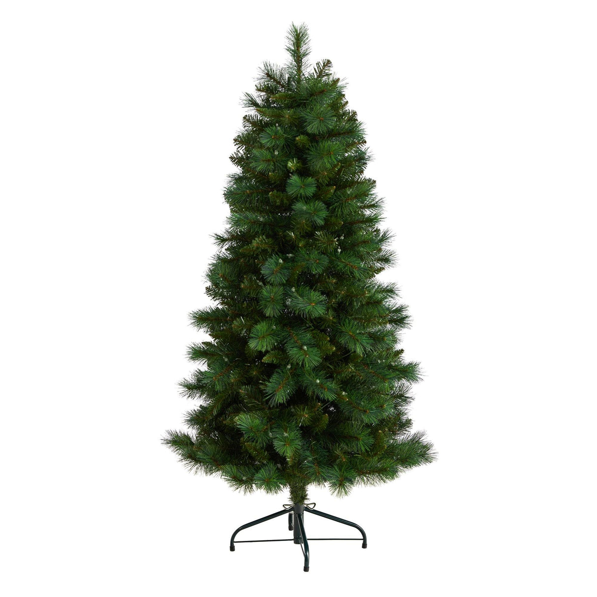 5’ Slim West Virginia Mountain Pine Christmas Tree with 200 Clear Lights and 467 Bendable Branches-Christmas Tree-Parc Decor