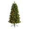 5’ Slim West Virginia Mountain Pine Christmas Tree with 200 Clear Lights and 467 Bendable Branches-Christmas Tree-Parc Decor