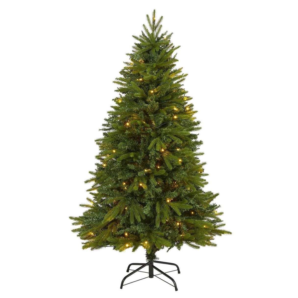 5' Sun Valley Fir Artificial Christmas Tree with 200 Clear LED Lights-Christmas Tree-Parc Decor