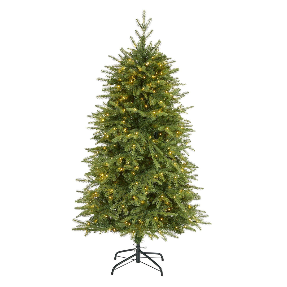 5’ Vancouver Fir “Natural Look” Artificial Christmas Tree with 350 Clear LED Lights and 1054 Bendable Branches-Christmas Tree-Parc Decor