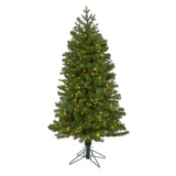 5' Vancouver Spruce Artificial Christmas Tree with 200 Warm White Lights and 461 Bendable Branches-Christmas Tree-Parc Decor