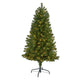 5’ Virginia Fir Artificial Christmas Tree with 200 Clear Lights and 379 Bendable Branches-Christmas Tree-Parc Decor