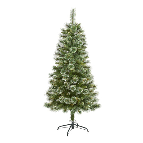 5’ Wisconsin Slim Snow Tip Pine Artificial Christmas Tree with 298 Bendable Branches-Christmas Tree-Parc Decor