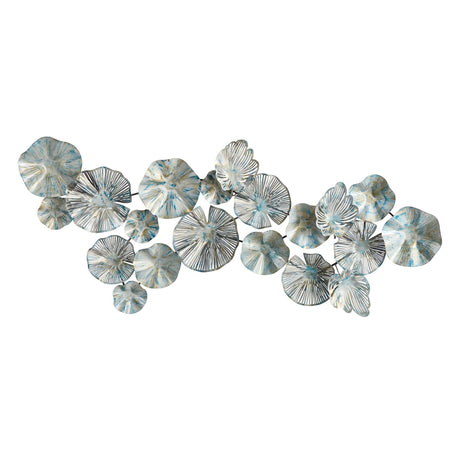 5’ x 2’ Coastal Floral Metal Montage Wall Art Decor-Parc Decor