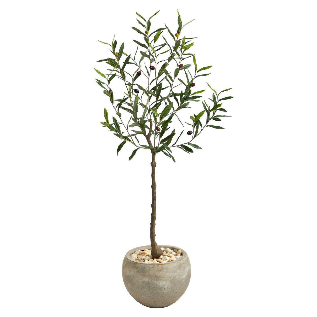 50” Olive Artificial Tree in Sand Colored Planter-Parc Decor