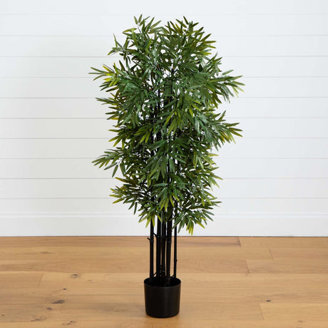 51” Bamboo Artificial Tree with Black Trunks UV Resistant (Indoor/Outdoor)-Parc Decor