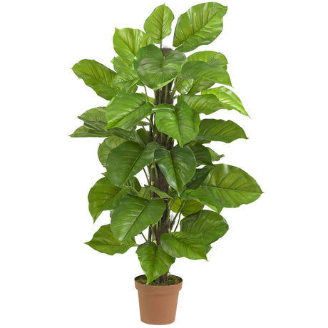 52" Large Leaf Philodendron Silk Plant(Real Touch)"-Parc Decor