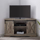 52" Sliding Barn Door Corner TV Stand-Entertainment-Parc Decor