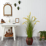 53” Wheat Grain Artificial Plant in Decorative Planter-Parc Decor