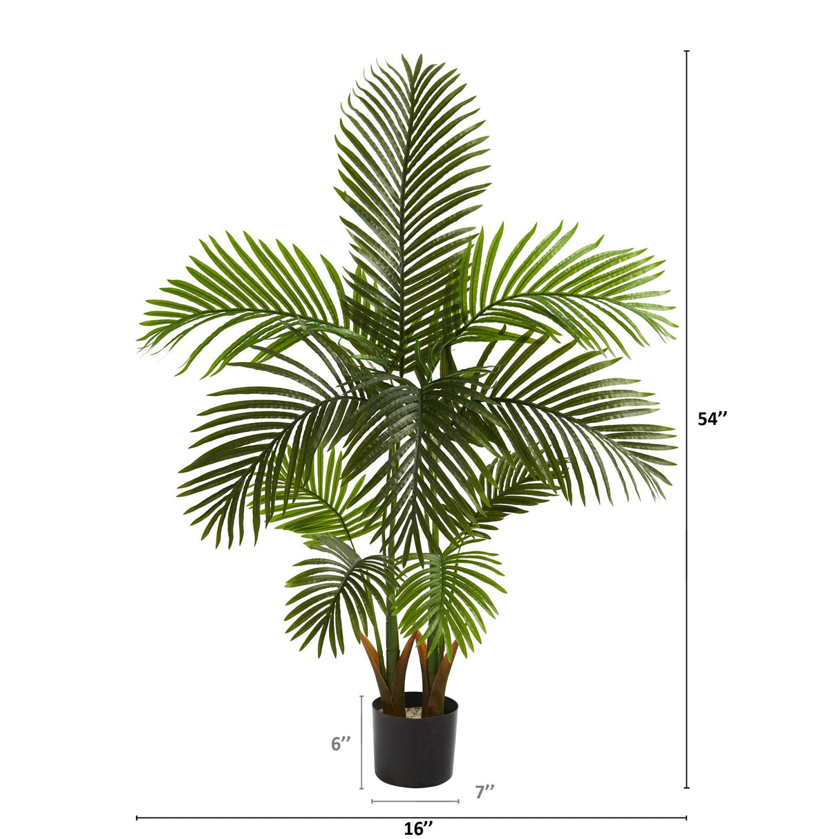 54” Areca Palm Artificial Tree-Parc Decor