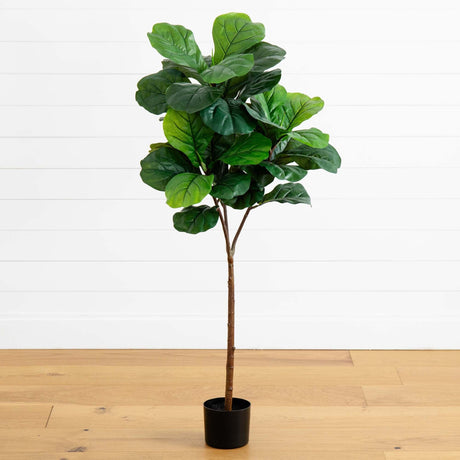 54” Fiddle Leaf Artificial Tree (Real Touch)-Parc Decor