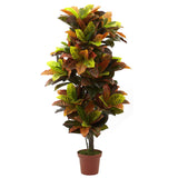 56” Croton Plant (Real Touch)-Parc Decor