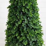 57” Eucalyptus Topiary Artificial Tree in Slate Planter (Indoor/Outdoor)-Parc Decor