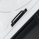 58" Farmhouse TV Stand with 18" Insert Electric Fireplace for Living Room-Parc Decor