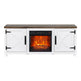 58" Farmhouse TV Stand with 18" Insert Electric Fireplace for Living Room-Parc Decor