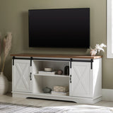 58" Sliding Barn Door TV Stand-Entertainment-Parc Decor