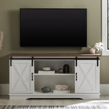 58" Sliding Barn Door TV Stand-Entertainment-Parc Decor