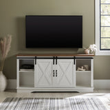 58" Sliding Barn Door TV Stand-Entertainment-Parc Decor