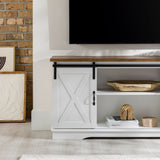 58" Sliding Barn Door TV Stand-Entertainment-Parc Decor