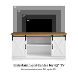 58" Sliding Barn Door TV Stand-Entertainment-Parc Decor