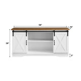 58" Sliding Barn Door TV Stand-Entertainment-Parc Decor