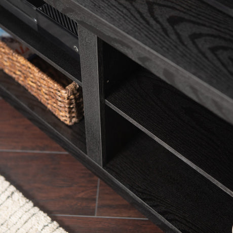 58" Transitional Wood Corner TV Stand-Entertainment-Parc Decor